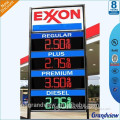 customized design gas station pylon led gas price sign